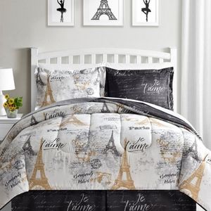 Reversible 6-piece comforter set